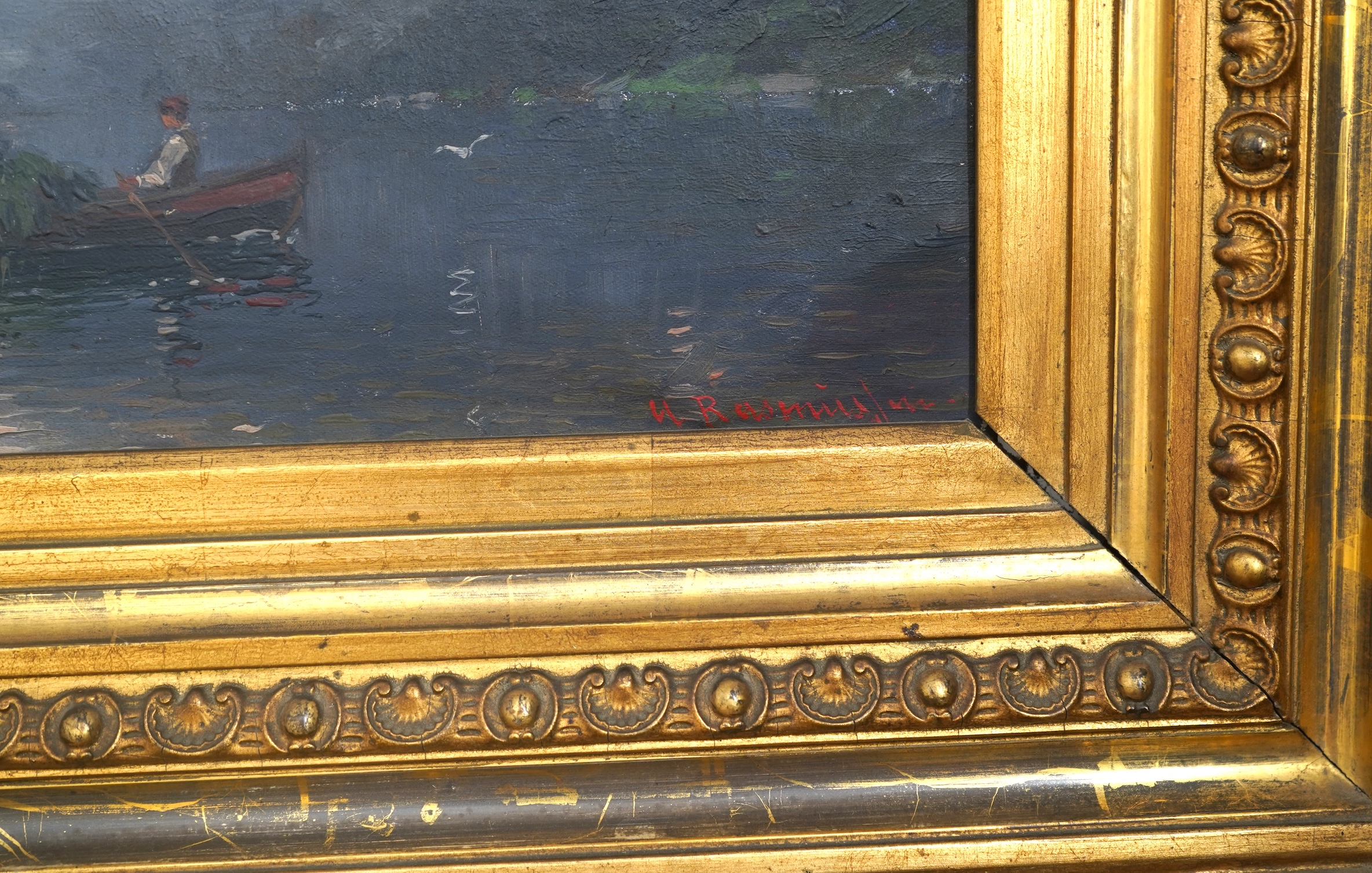 Georg Anton Rasmussen, Norwegian 1842-1914, A pair of Norwegian Fjord views